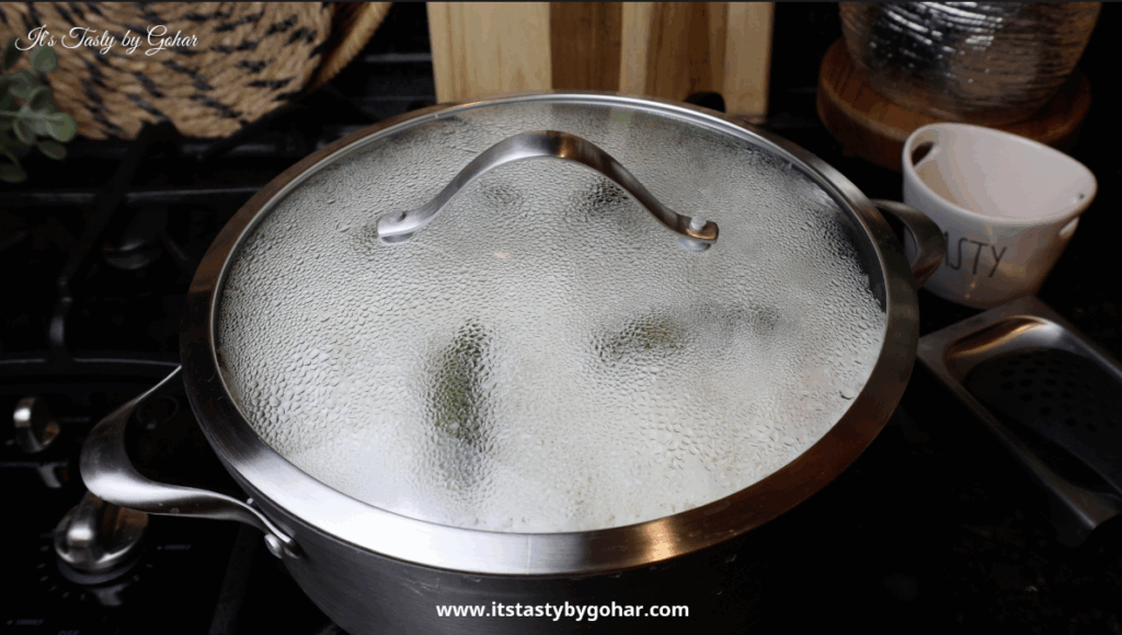 Karachi-style Al Rahman biryani with chicken and potatoes